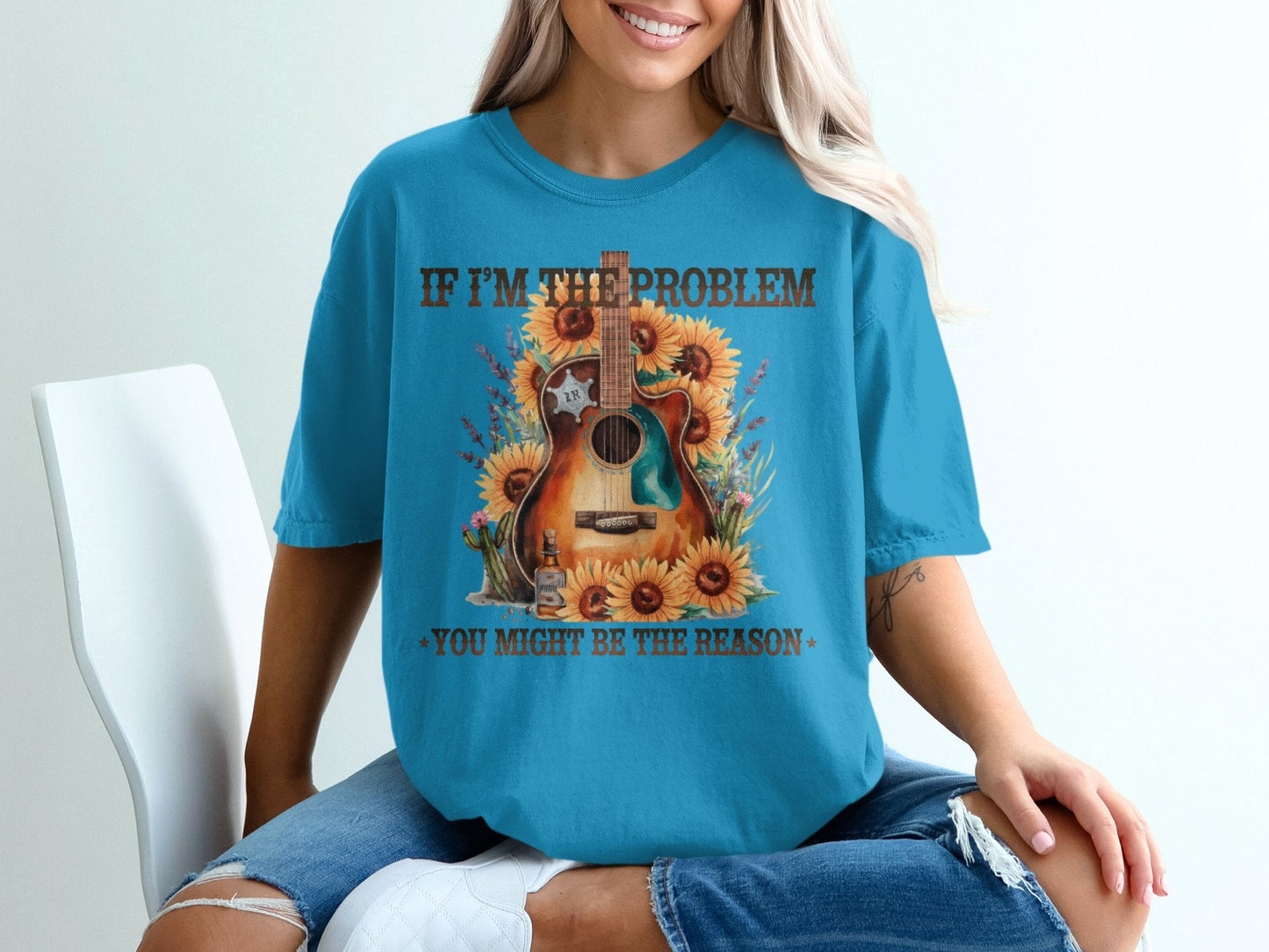 Graphic T-shirt - If I'm The Problem You Might Be The Reason - Daydream Design Store - Physical Item