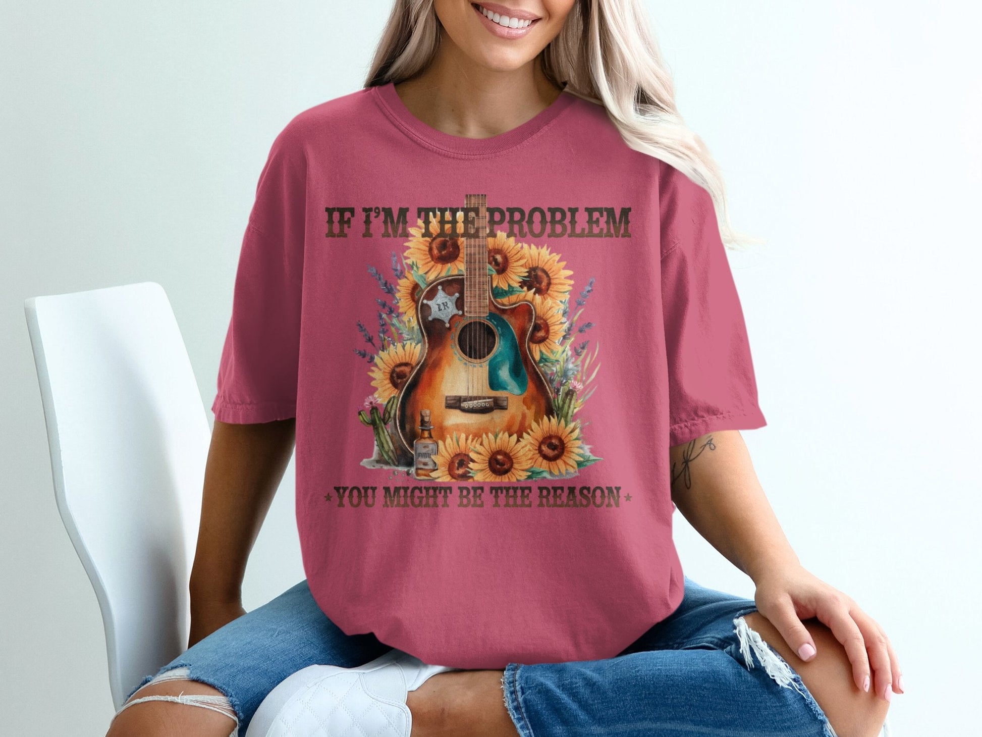 Graphic T-shirt - If I'm The Problem You Might Be The Reason - Daydream Design Store - Physical Item