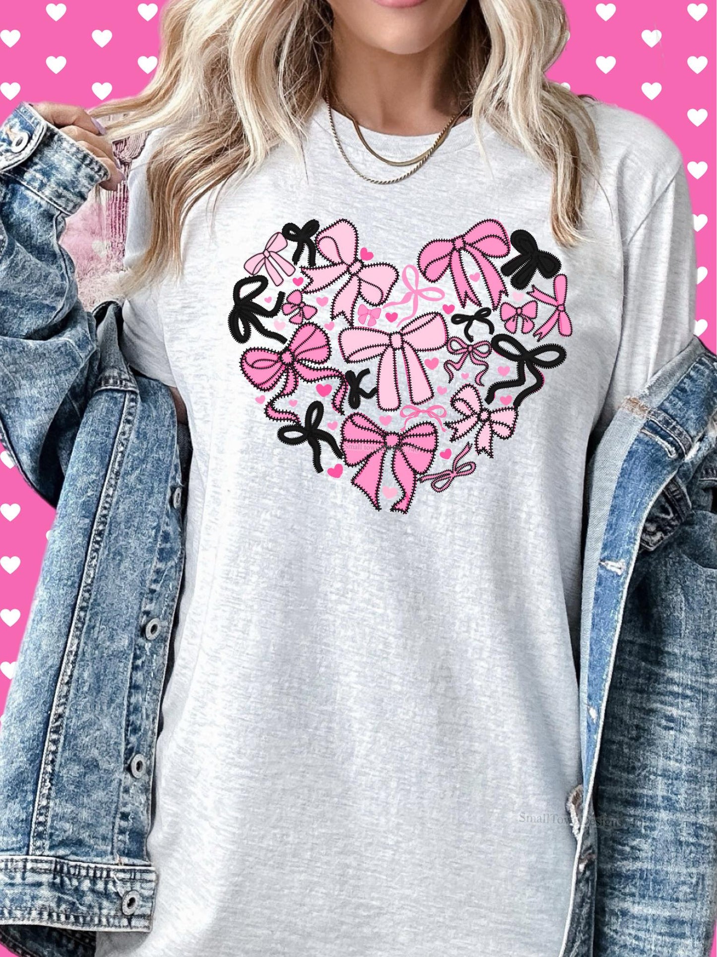 Heart of Bows DTF Transfer - Daydream Design Store - Physical