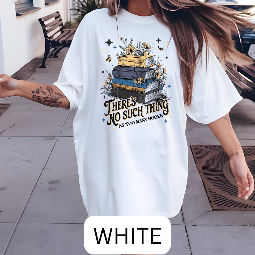 Too Many Books Oversized T-shirt