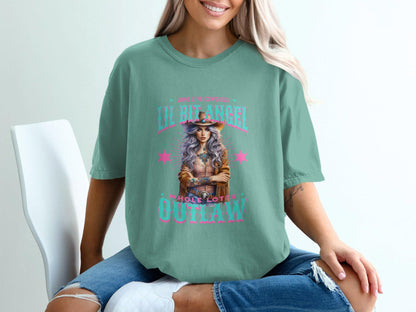Lil Bit Angel Oversized Tee