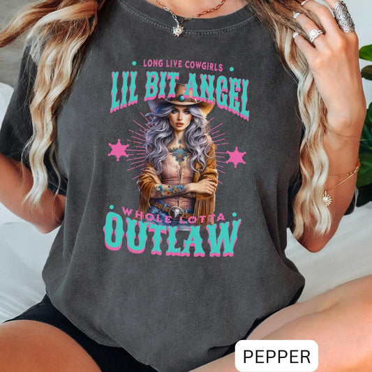 Lil Bit Angel Oversized Tee