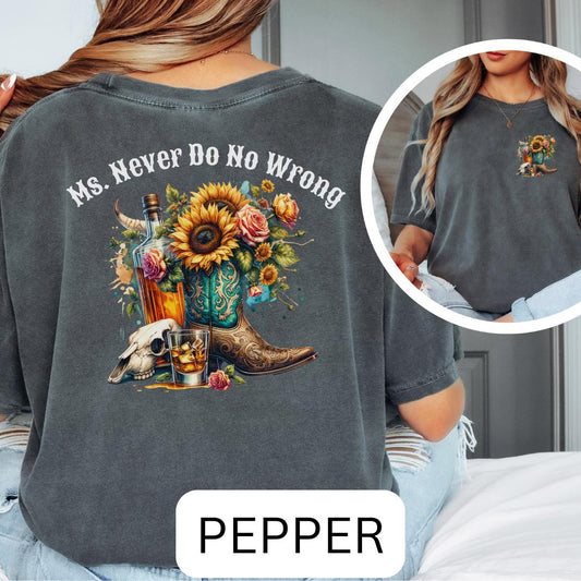 Ms. Never Do No Wrong Oversized Tee