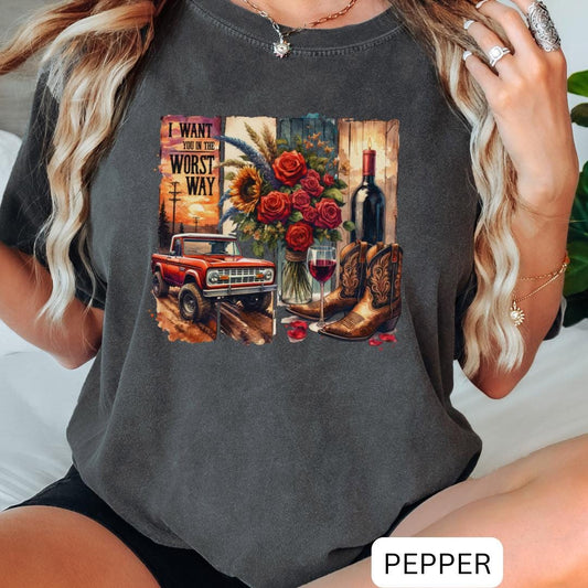 Want You In The Worst Way Oversized T-Shirt