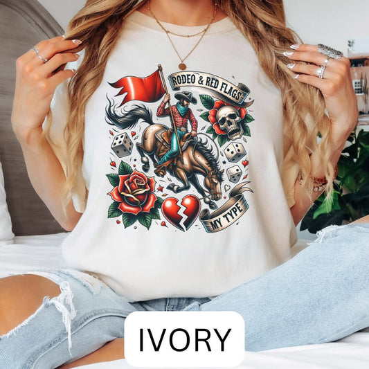 Red Flag Rodeo My Type Oversized Tee