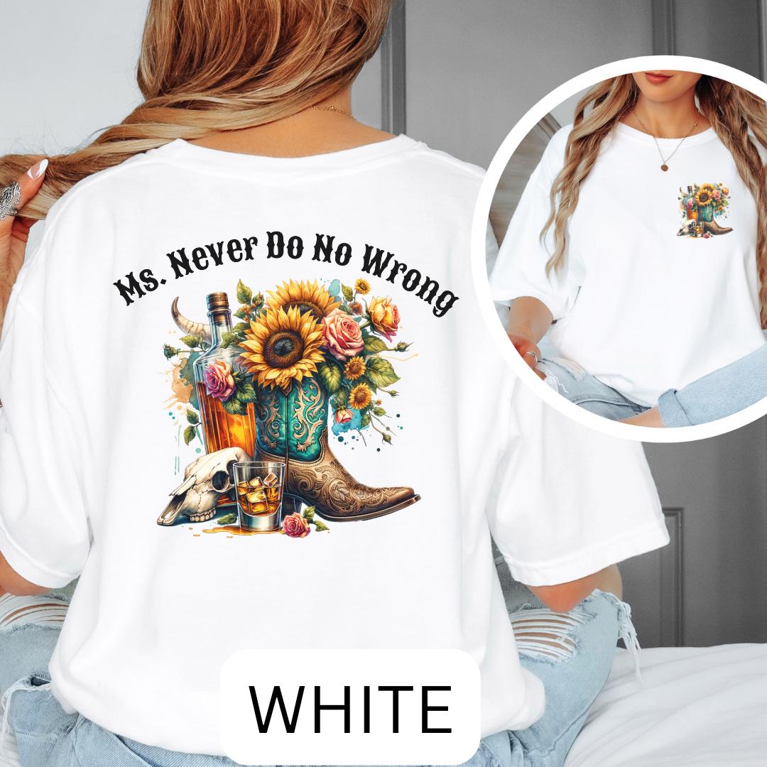 Ms. Never Do No Wrong Oversized Tee