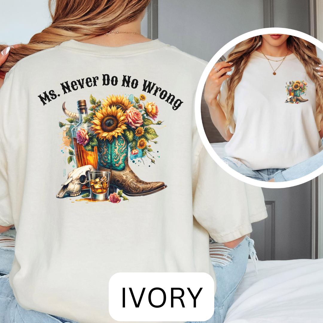 Ms. Never Do No Wrong Oversized Tee