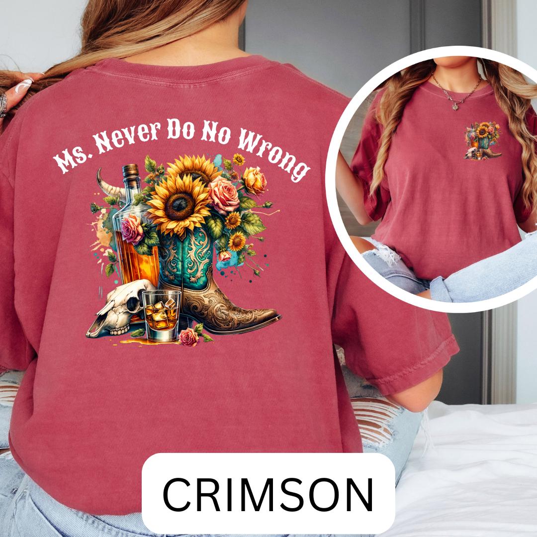 Ms. Never Do No Wrong Oversized Tee