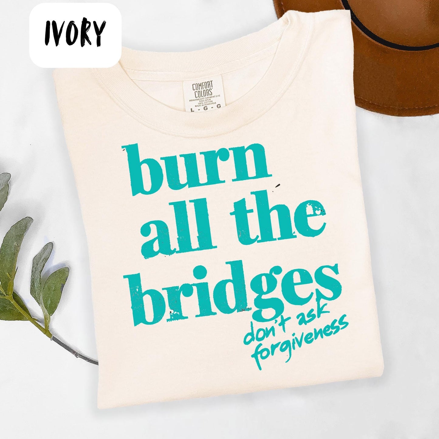 Burn All The Bridges Oversized Tee