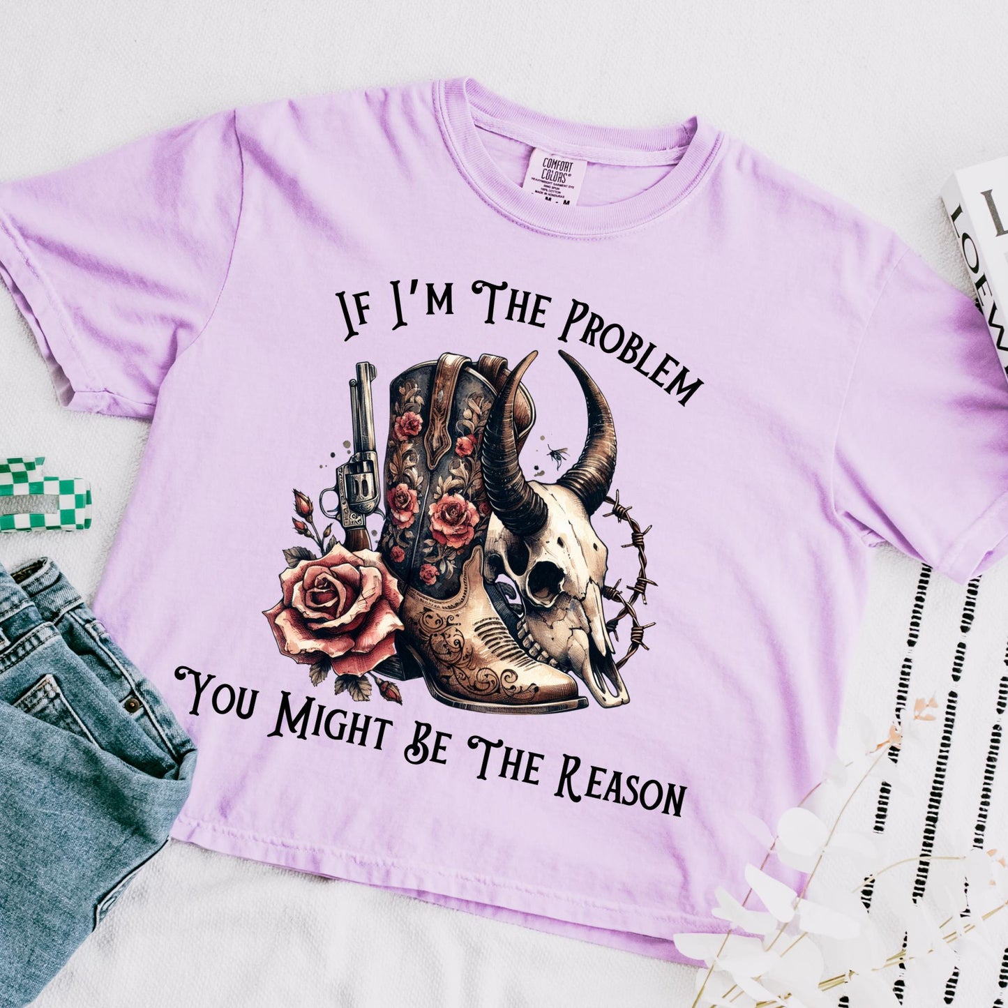 I'm The Problem Boxy Crop Tee