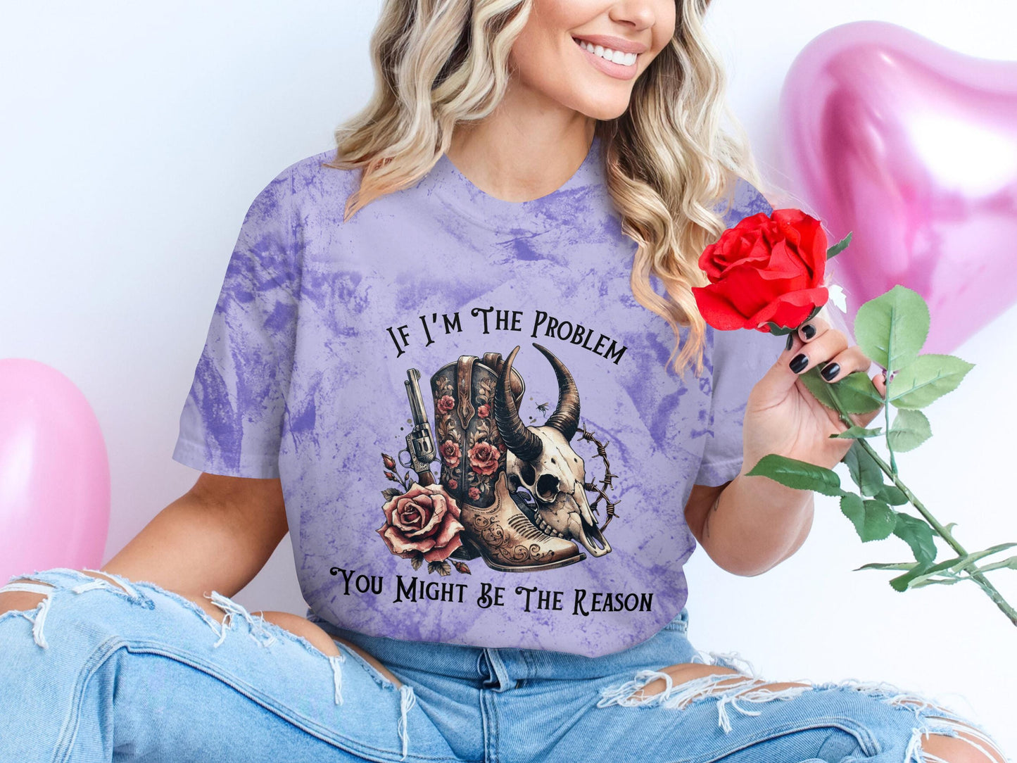 Might Be The Problem TyeDye Oversized T-shirt