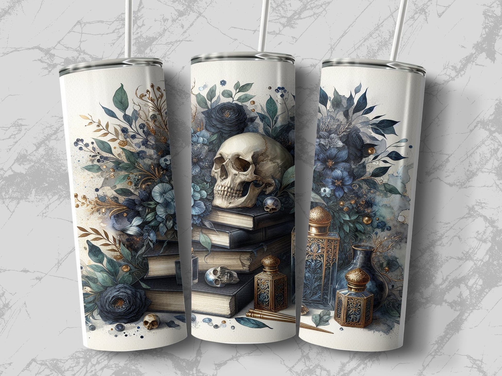 Morally Grey Romantasy 20oz Sublimation Tumbler Wrap - Daydream Design Store - Physical
