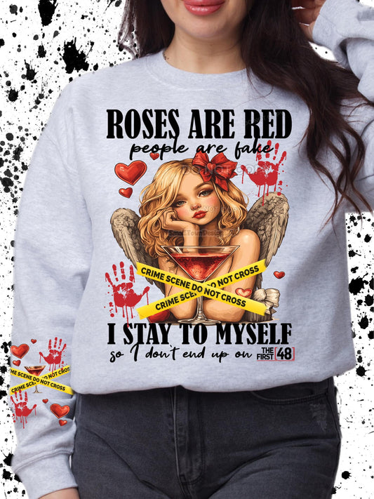 Roses are Red Crime Scene DTF Transfer - Daydream Design Store - Physical