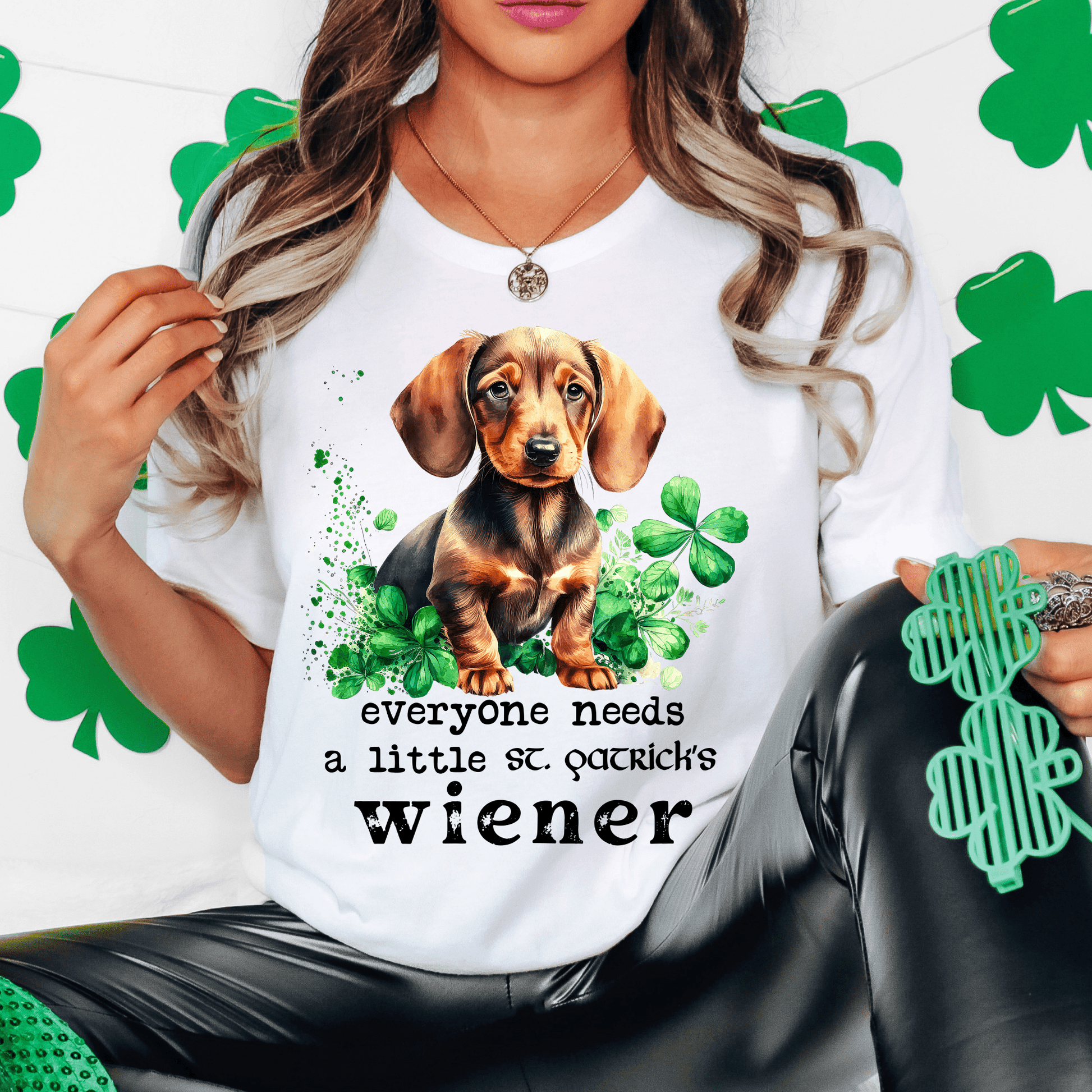 St Patrick Wiener Dachshund DTF Transfer - Daydream Design Store - Physical