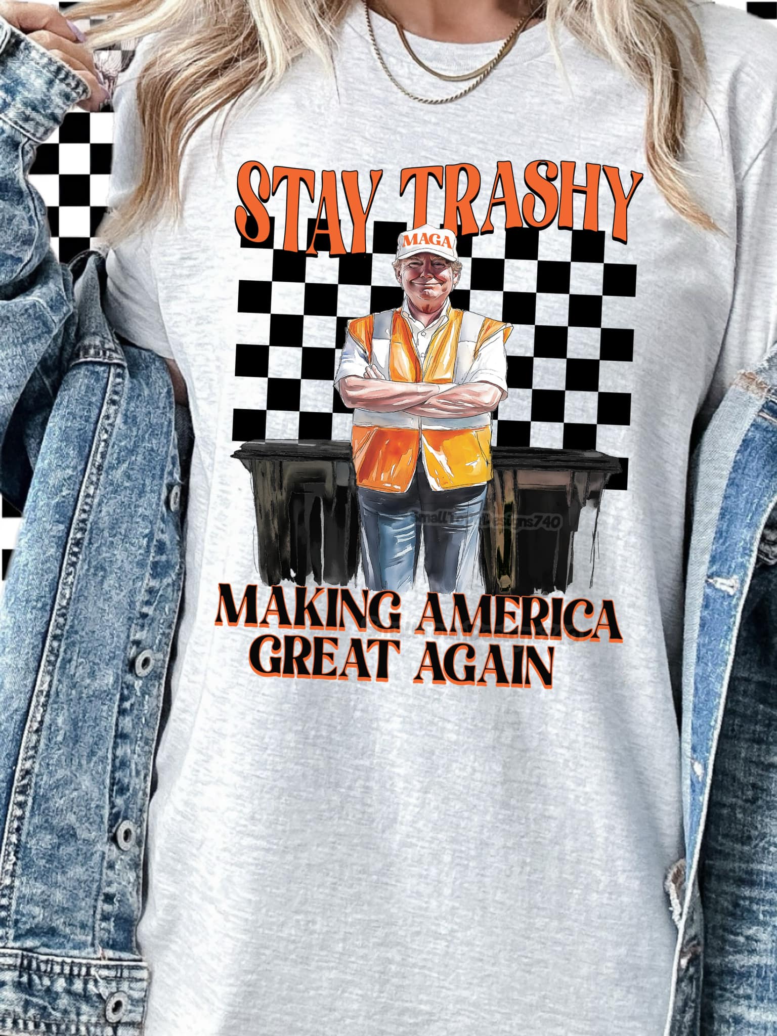 Stay Trashy Trump DTF Transfer - Daydream Design Store - Physical