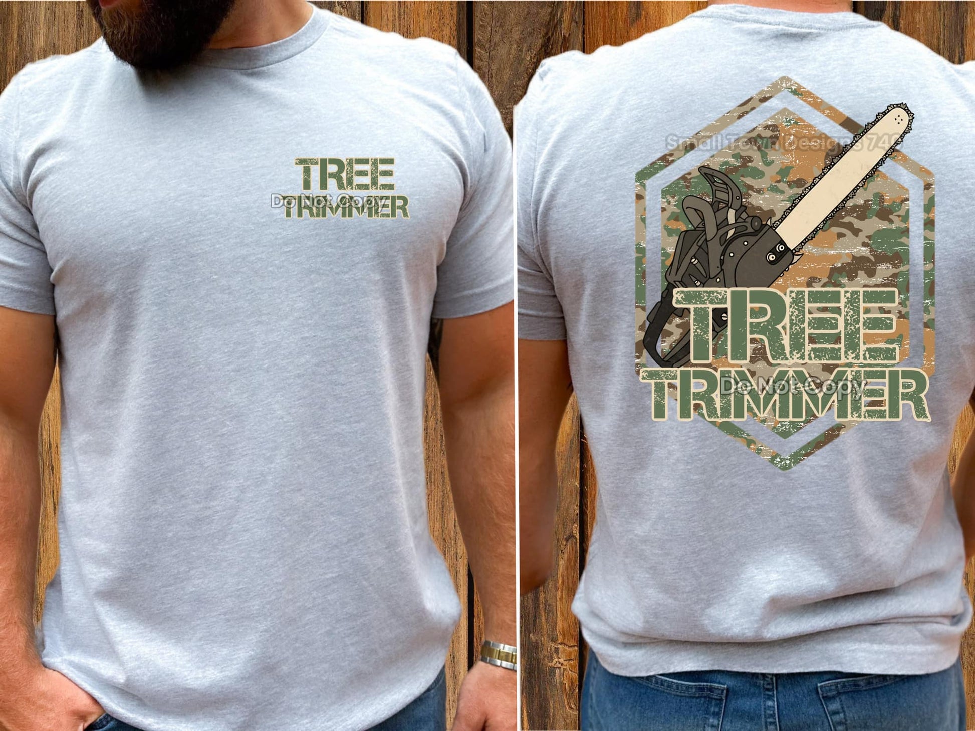 Tree Trimmer Blue Collar DTF Transfer - Daydream Design Store - Physical